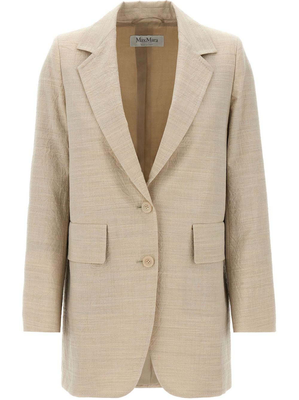 Blazer monopetto acacia in beige Maxmara - donna 