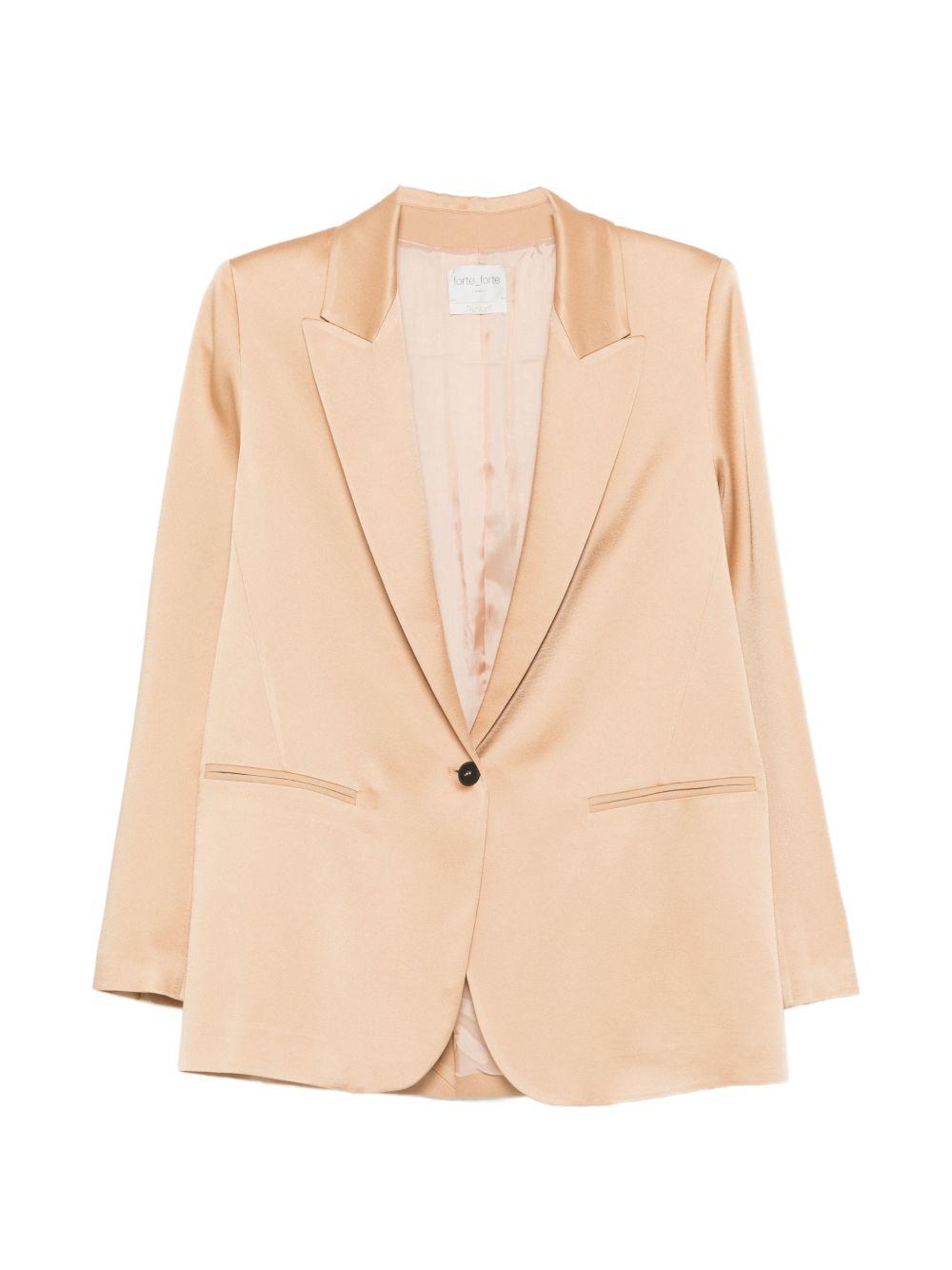 Blazer monopetto in beige Forte Forte - donna 