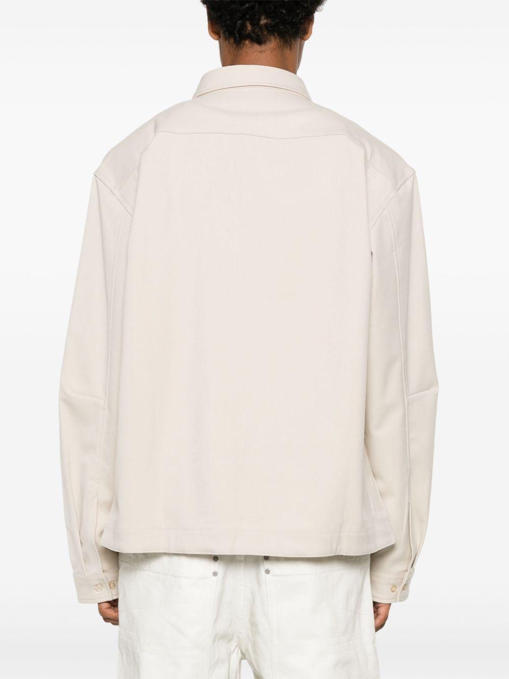 Camicia Duty in bianco di ENTIRE STUDIOS - Unisex 