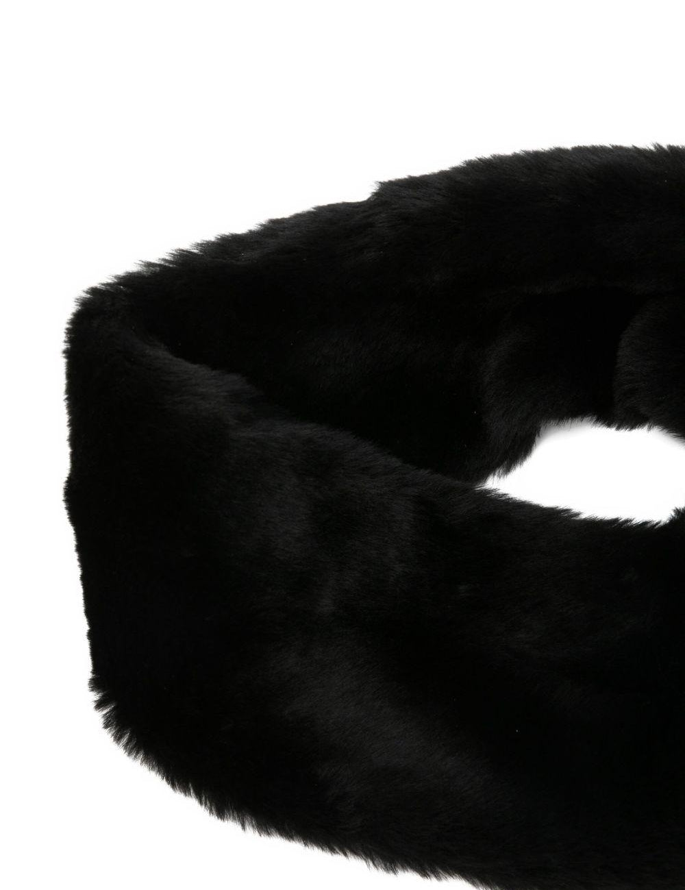 Fascia per capelli in sherling in nero Toteme - donna 
