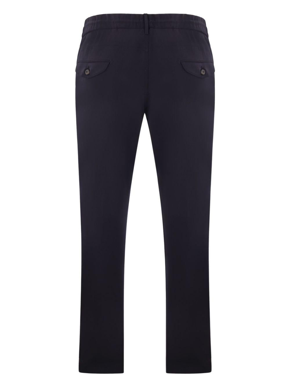Pantaloni in lana elasticizzata in blu Eleventy - uomo 