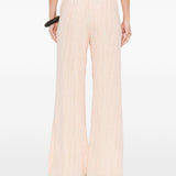 Pantaloni a palazzo con vita elasticata in rosa Forte forte - donna 