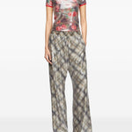 T-shirt con paillettes in multicolore Diesel - donna 