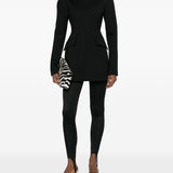 Abito corto in cadì angus in nero Maxmara sportmax - donna 