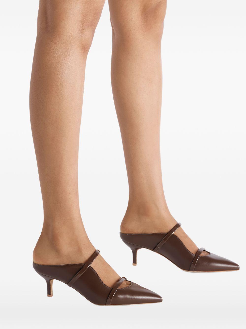 Mules Maureen 45 goffrato croco tabacco 
