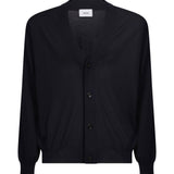 Cardigan con scollo a V in nero 