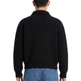 Cardigan in lana con bottoni nero 