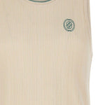 Top a coste ricamato in beige Drole de monsieur - uomo 