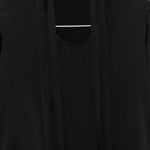 Blusa con collo lavallière in nero Antonelli - donna 
