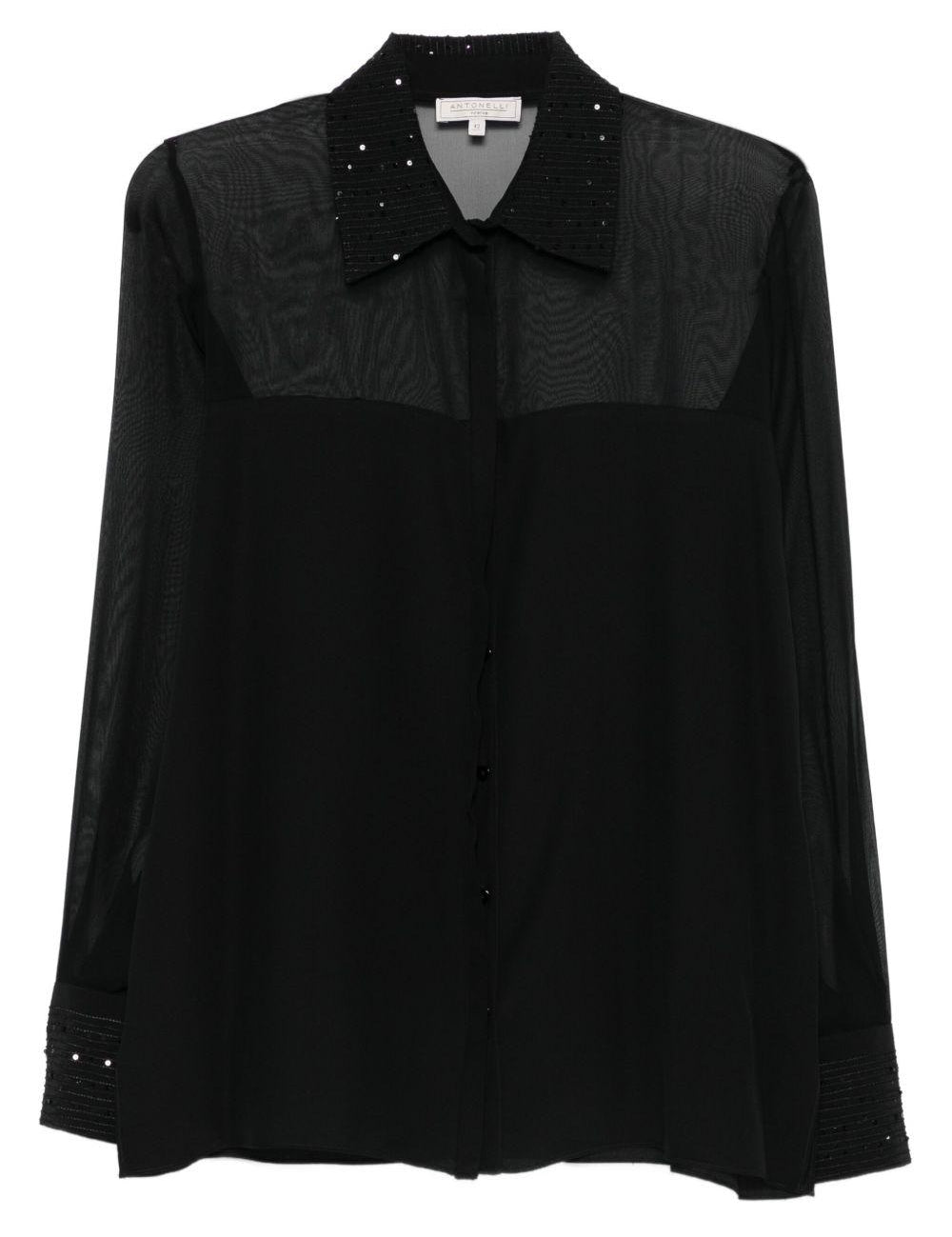 Camicia Firenze in nero Antonelli - donna 
