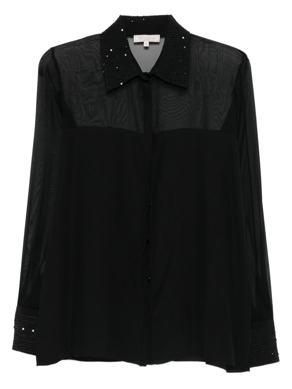 Camicia Firenze in nero Antonelli - donna 
