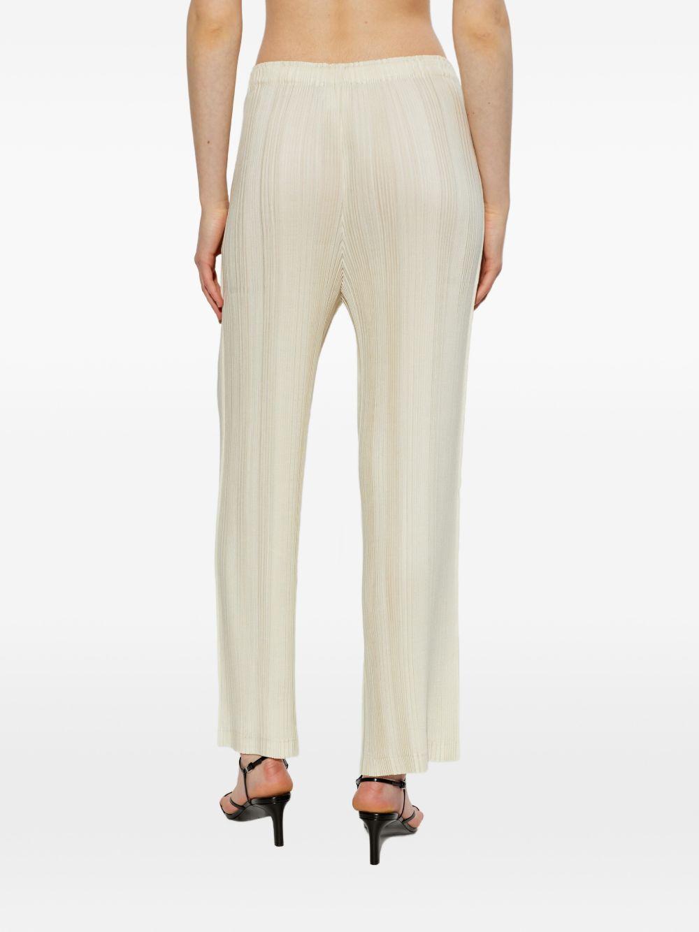 Pantaloni effetto plissé color crema Issey miyake - donna 