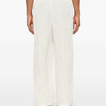 pantaloni plissettati in bianco gongdid design - uomo 