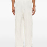 pantaloni plissettati in bianco gongdid design - uomo 