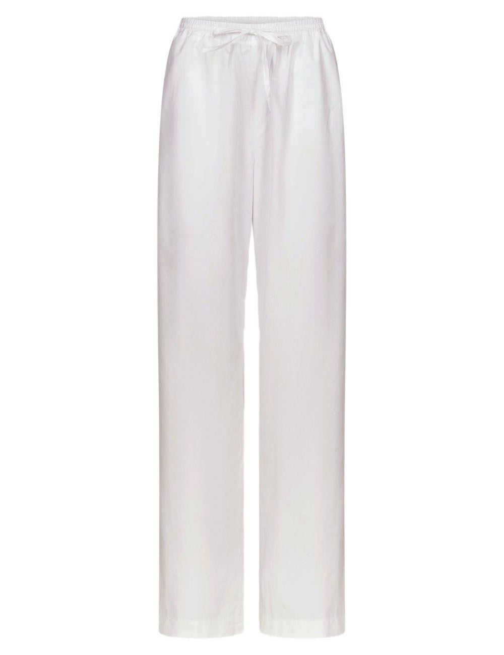 Pantaloni Sero LDS con coulisse in bianco Loulou de saison - donna 