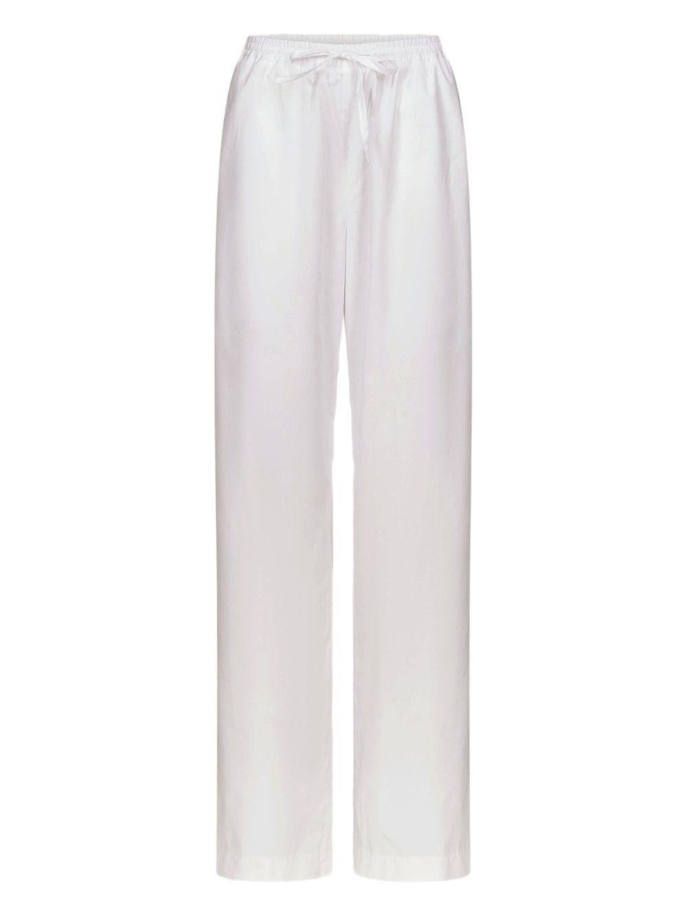 Pantaloni Sero LDS con coulisse in bianco Loulou de saison - donna 