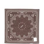 Bandana SoftCell con stampa paisley in marrone 