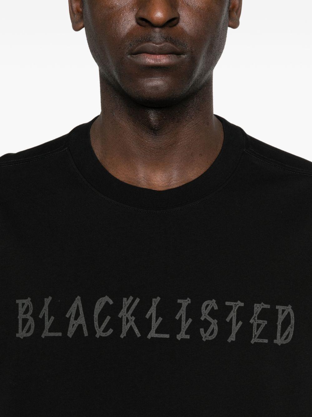 T-shirt con stampa grafica in nero 44 label group - uomo 