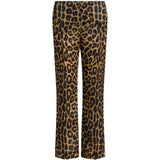 Pantaloni con stampa leopardata in marrone Alberta ferretti - donna 