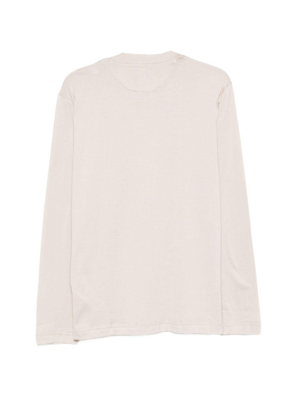 T-shirt a maniche lunghe in grigio Eleventy - uomo 