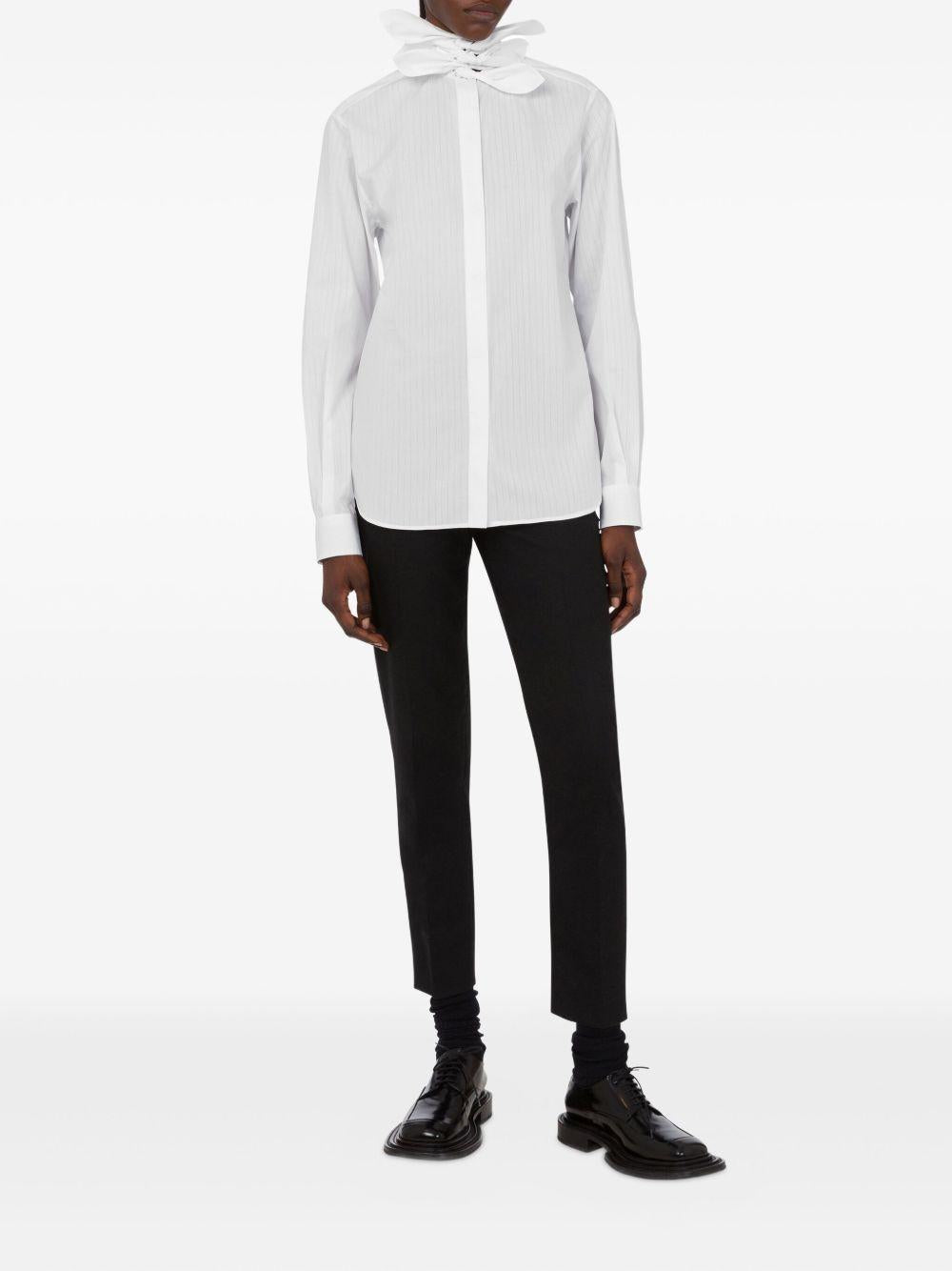 Camicia con fiocco in bianco Moschino - donna 