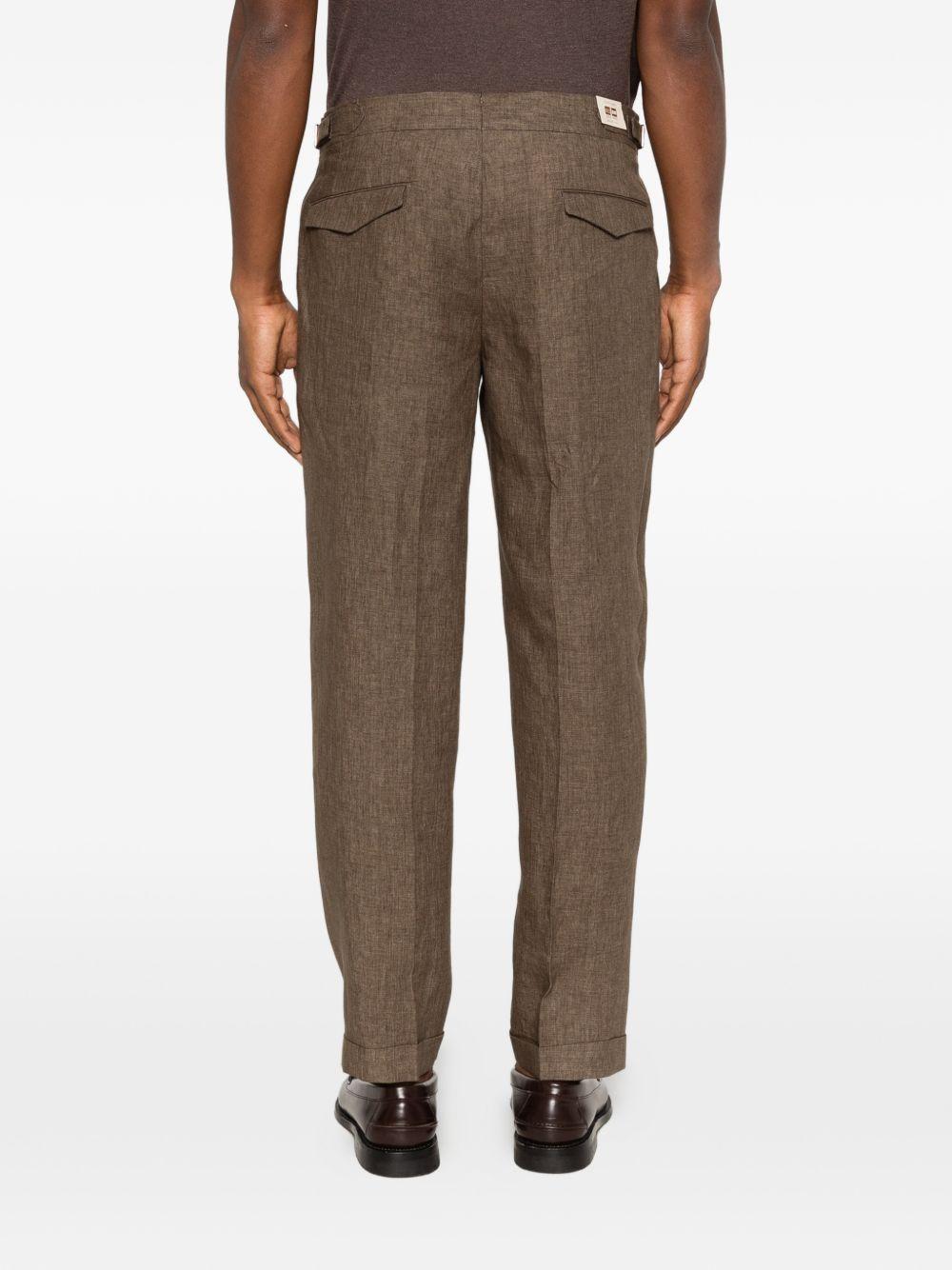 Pantaloni con regolazioni laterali in marrone Briglia 1949 - uomo 