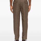 Pantaloni con regolazioni laterali in marrone Briglia 1949 - uomo 