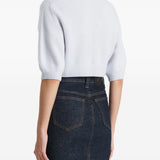 Top in lana lorelai in celeste con Khaite - donna 