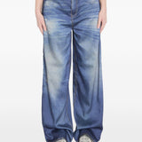 Pantaloni con stampa in blu Golden goose - donna 