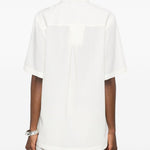 Polo con taschino sul petto in bianco Toteme - donna 