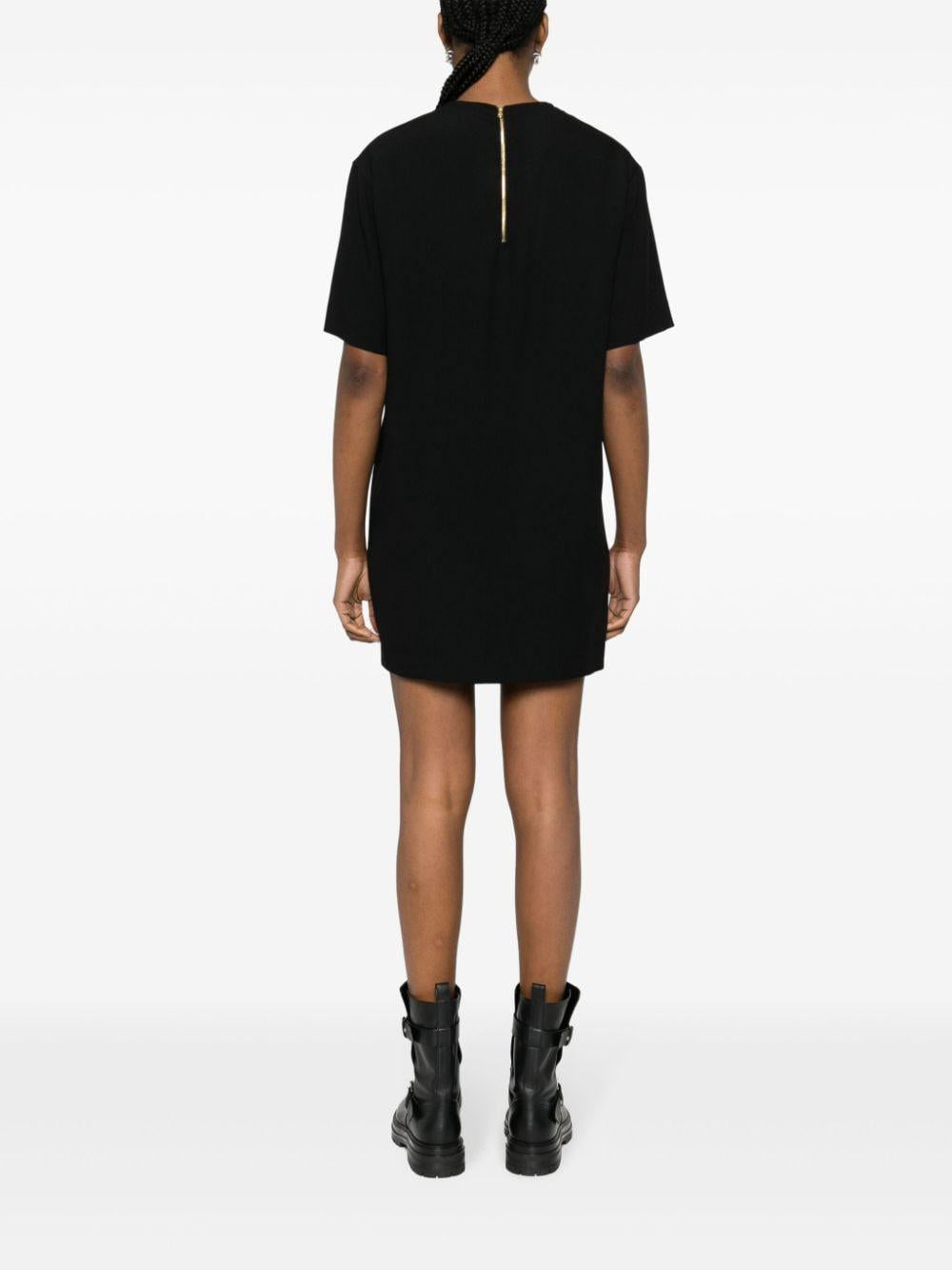 Abito con stampa in nero - donna 