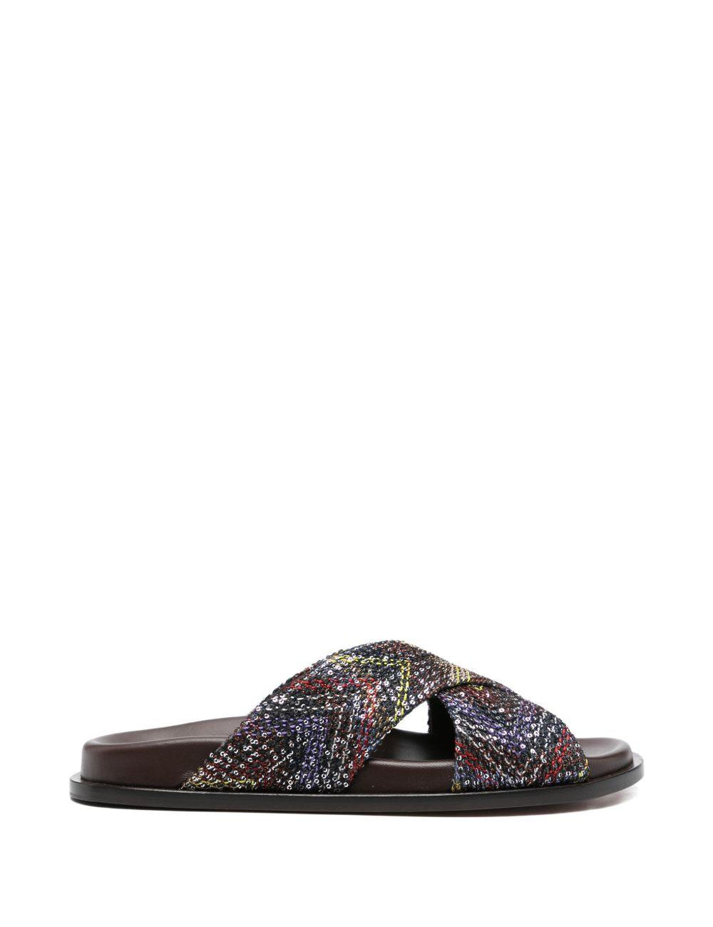 Ciabatta con motivo chevron multicolor Missoni - donna 