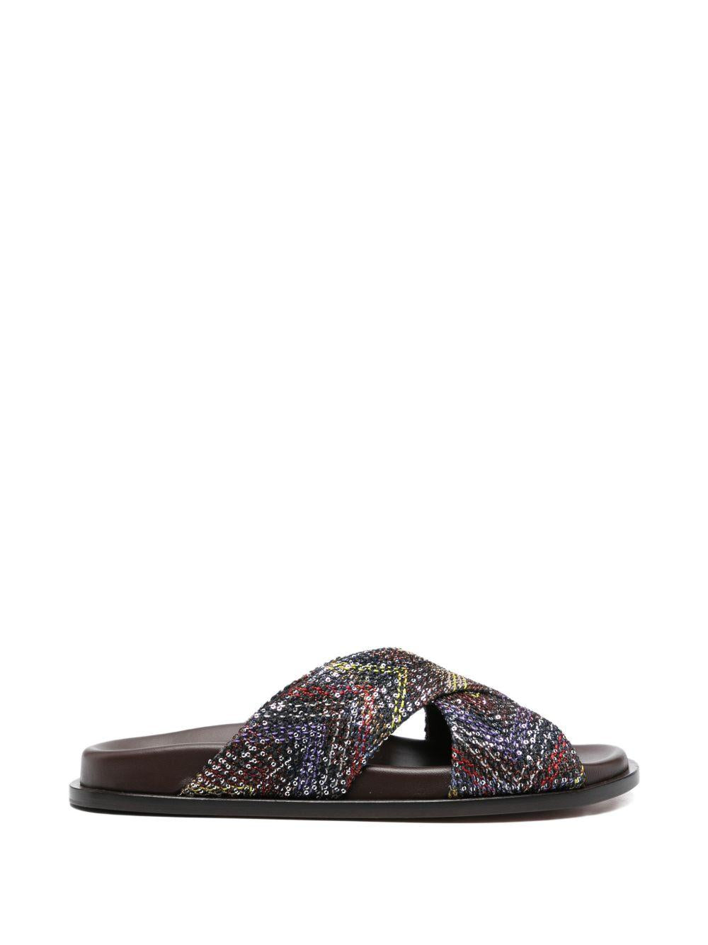 Ciabatta con motivo chevron multicolor Missoni - donna 