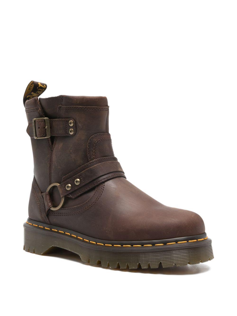 Stivaletti con cinturini anistone in marrone Dr.Martens - uomo 