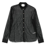 Camicia semi trasparente in nero Forte forte - donna 