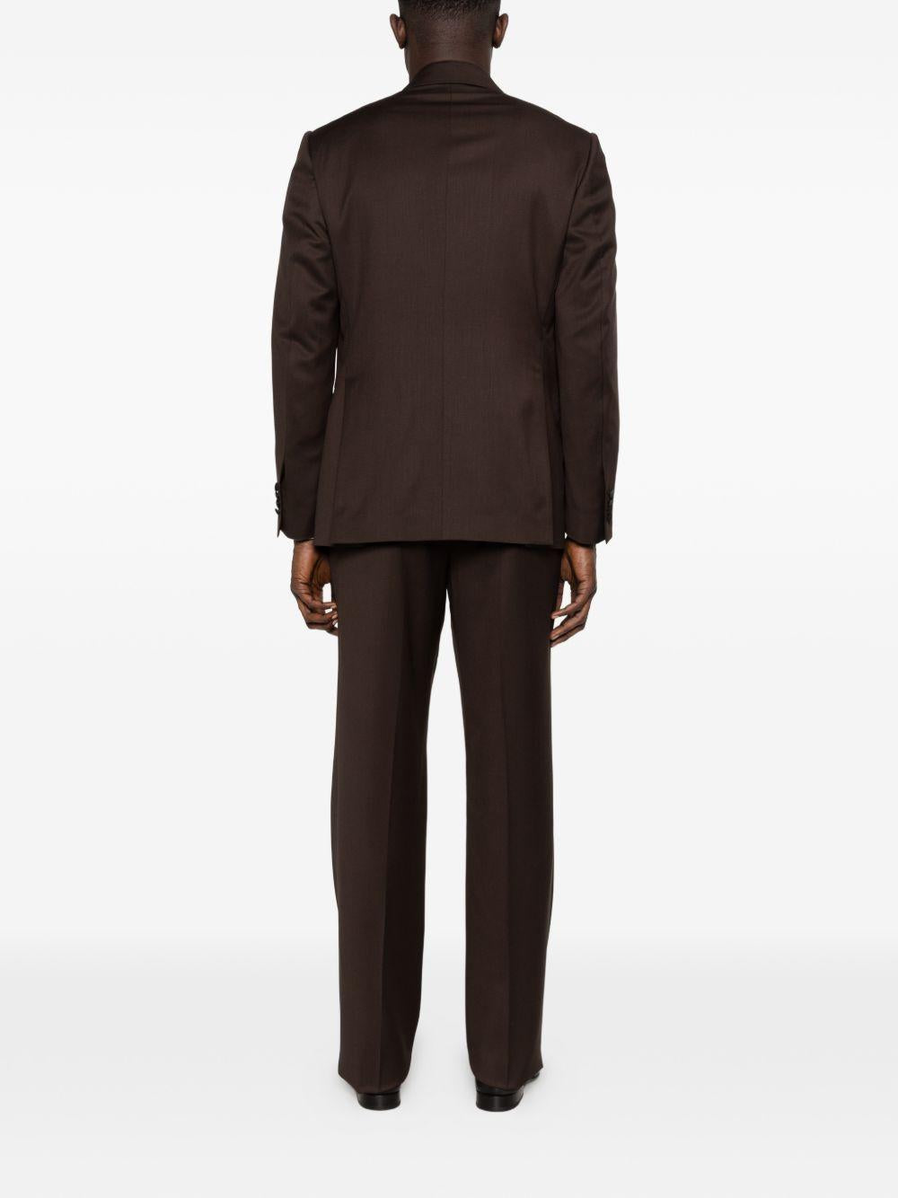 Completo doppiopetto in marrone Lardini - uomo 