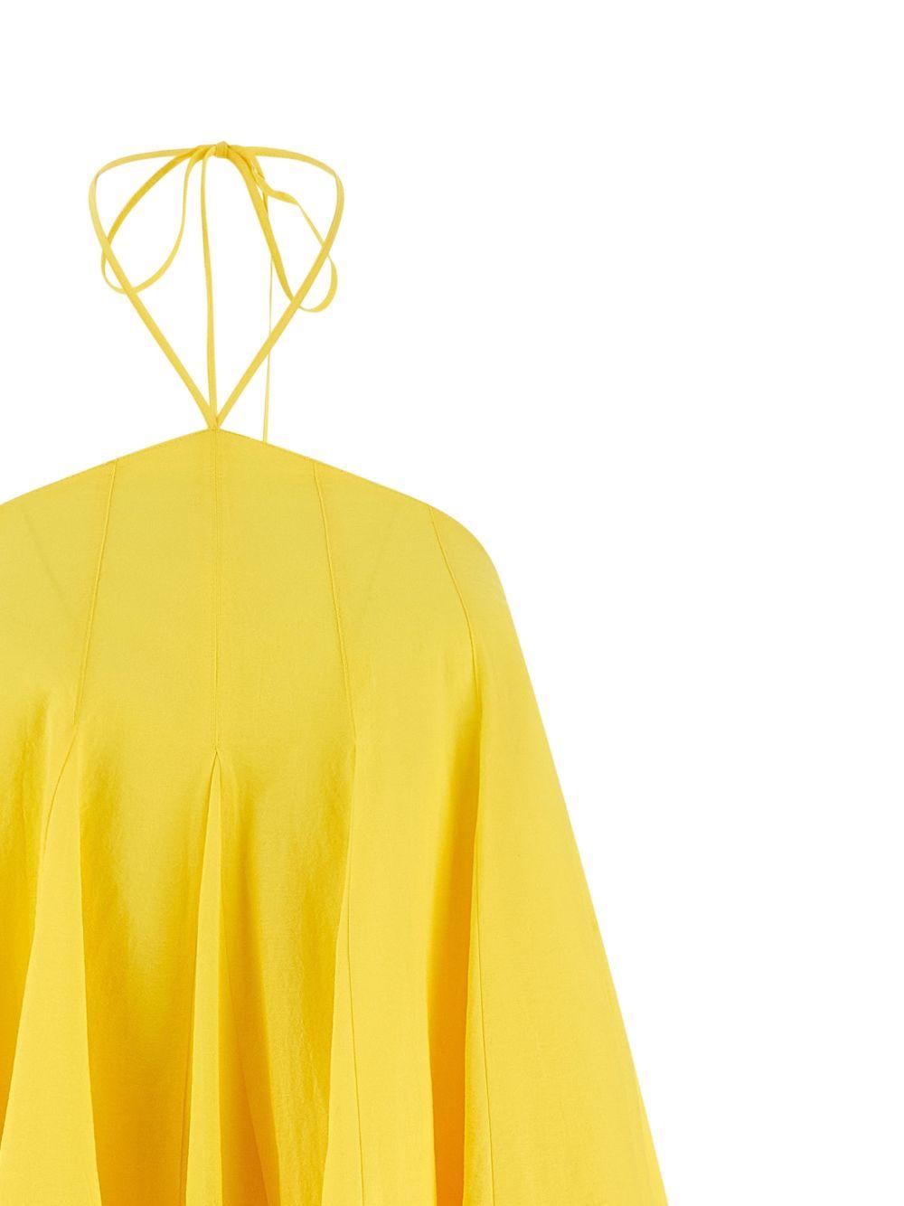 Abito asimmetrico la robe in giallo Jacquemus - donna 