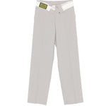 Pantaloni con dettaglio risvolto in grigio MM6 Maison Margiela - donna 