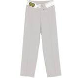 Pantaloni con dettaglio risvolto in grigio MM6 Maison Margiela - donna 