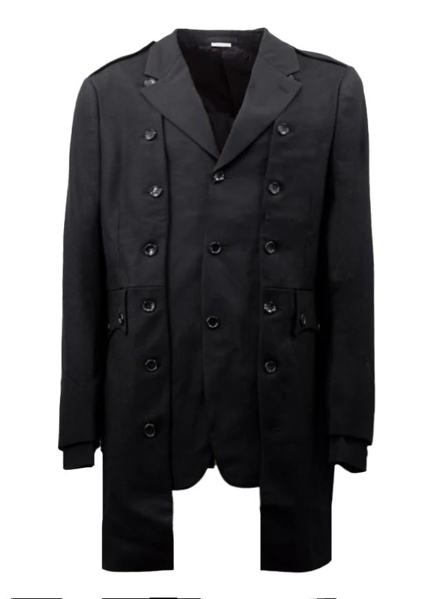 Blazer asimmetrico monopetto in nero Comme des Garçons Homme Plus - uomo 