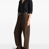 Jeans con cintura in marrone Lemaire - uomo 
