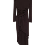 Abito asimmetrico in marrone Amen - donna 