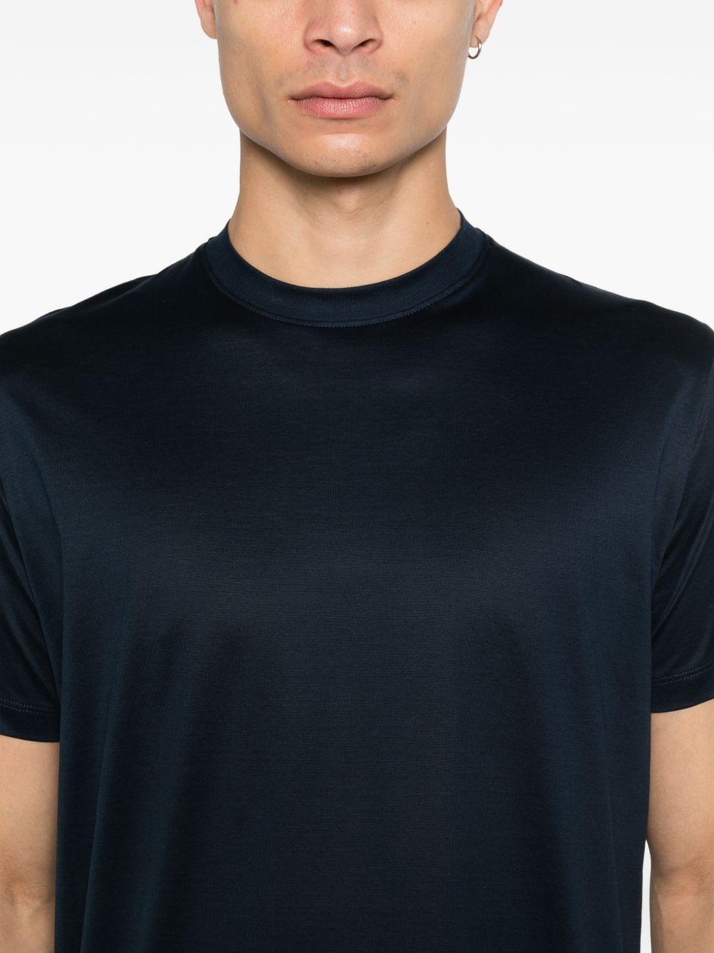 T-shirt a maniche corte in blu Tokyo luxury brand - uomo 