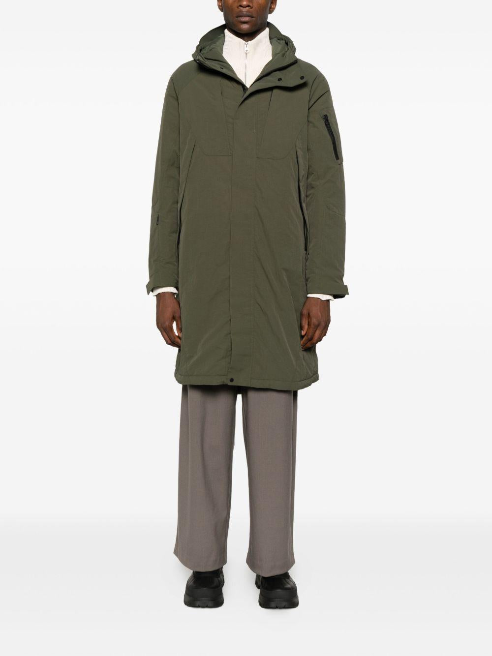 Giacca con cappuccio e zip in verde Jg1 - uomo 