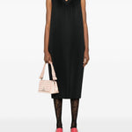 Abito midi plissé in nero Comme Des Garçons Comme Des Garçons - donna 