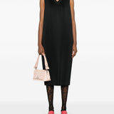 Abito midi plissé in nero Comme Des Garçons Comme Des Garçons - donna 