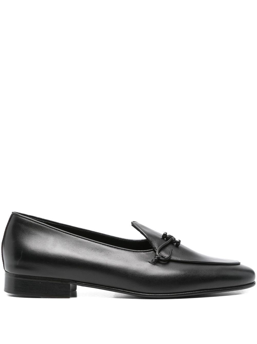 Mocassini comporta in pelle in nero Edhèn milano - uomo 
