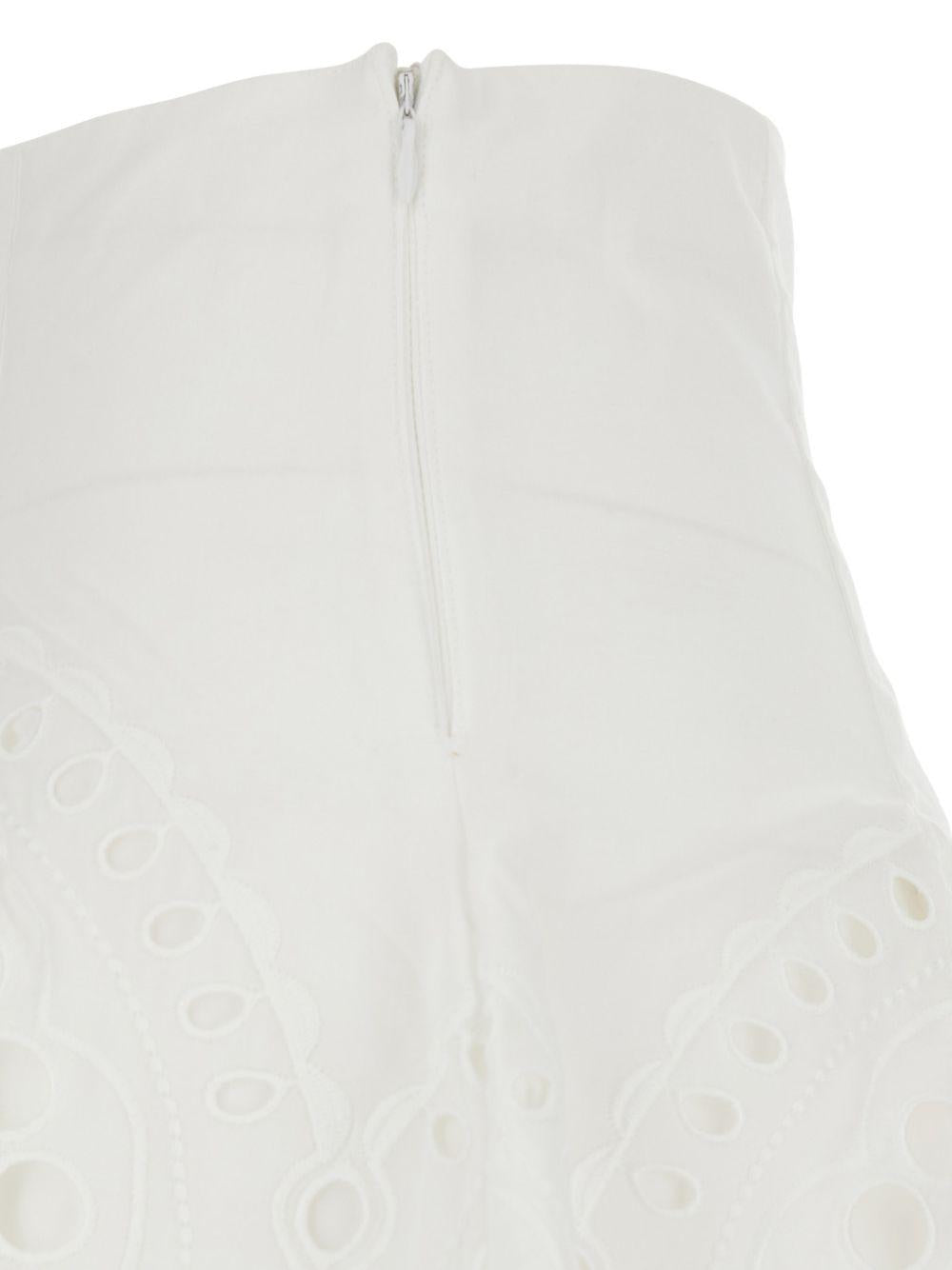 Minigonna con detagli in pizzo sail in bianco Charo ruiz ibiza 1989 - donna 