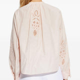 Blusa  ricamata in rosa 