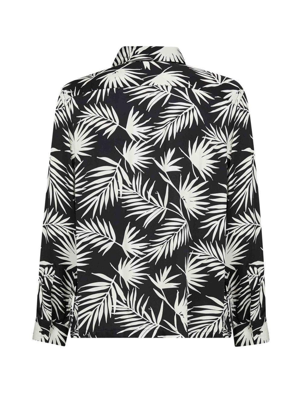 Camicia con stampa in nero Laneus - uomo 